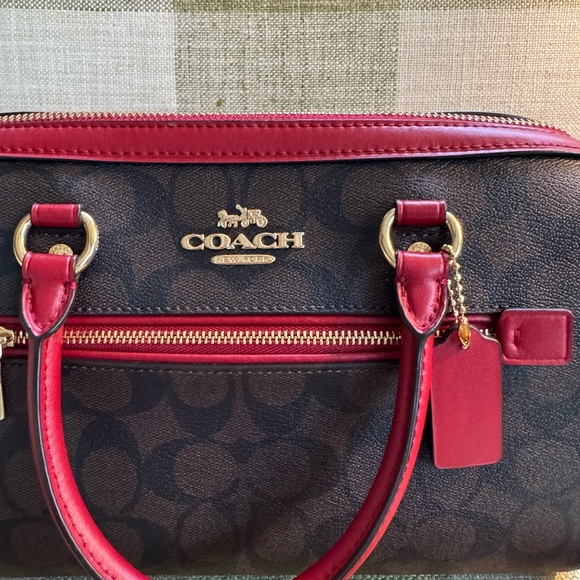 Coach Rowen Satchel Bag in Signature Canvas - Picture 2 of 7